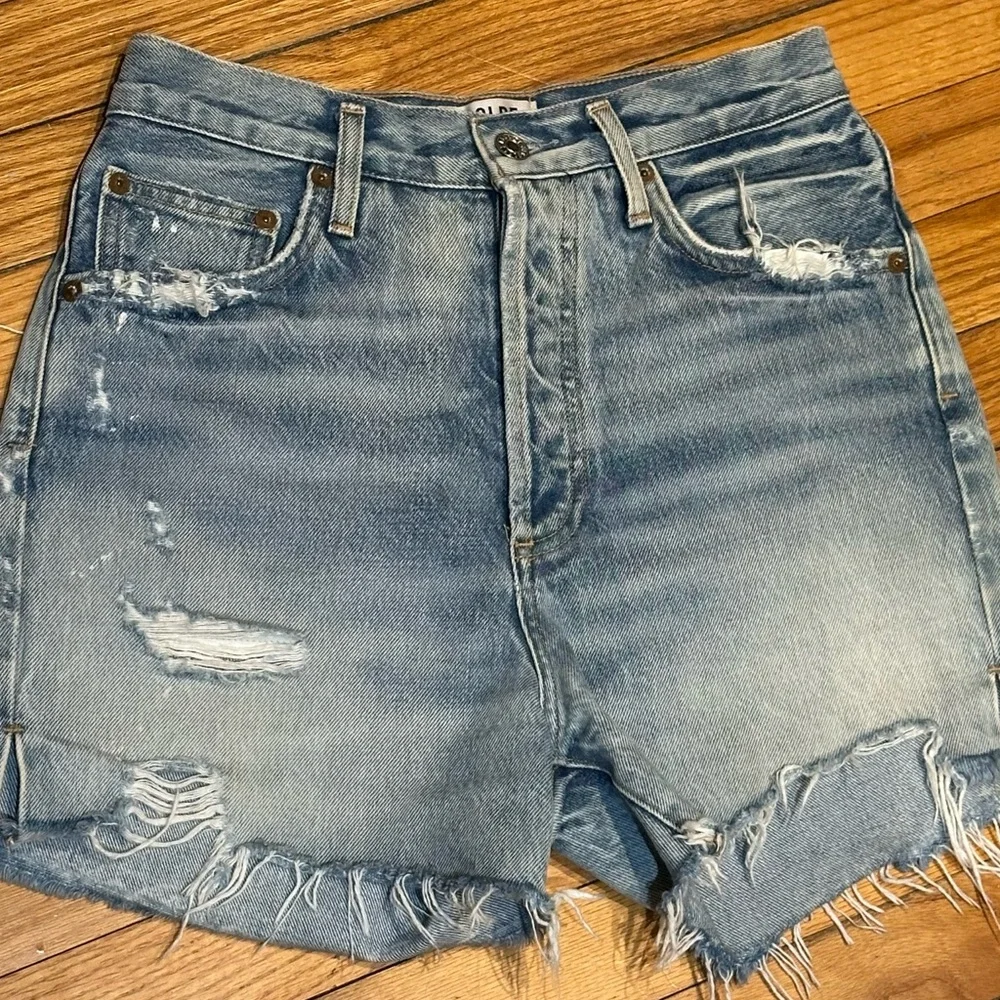 AGOLDE Dee Ultra High Rise Shorts (Ricochet wash) - Picture 2 of 7